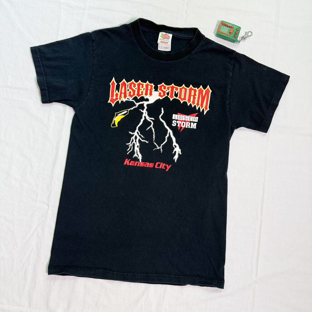 Vintage 90's Laser Tag Laser Storm Heavyweight T-Shirt - S